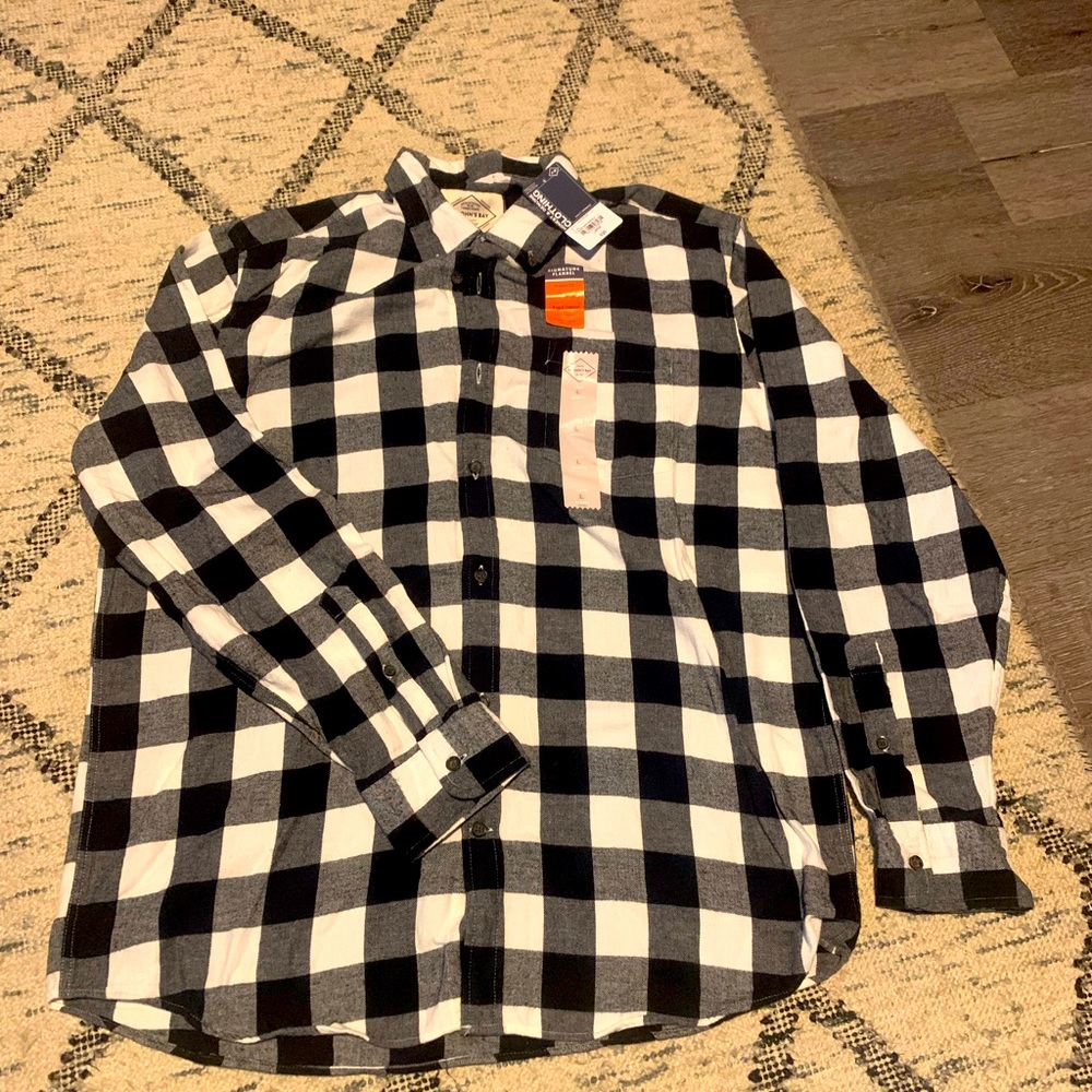 Men’s long sleeve button up flannel